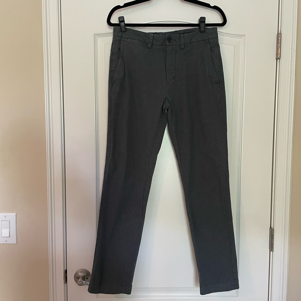 Brooks Brothers Red Fleece Slim Fit Chinos - Gray